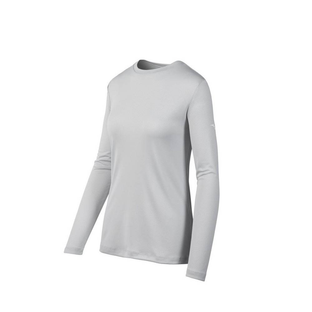 Mizuno Women's Long Sleeve T-Shirts Grey (530044-VRW)